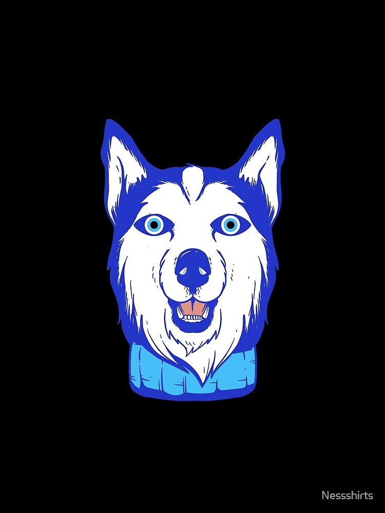 Evil Eye Husky Dog For Greek Talisman Nazar Charm Pet Lover by Nessshirts