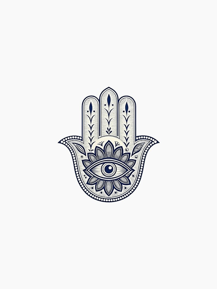 Hamsa hand with eye bringing good luck, happiness, and health by Lucky 777