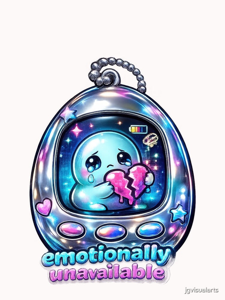 Emotionally Unavailable Virtual Pet Y2K by jgvisualarts