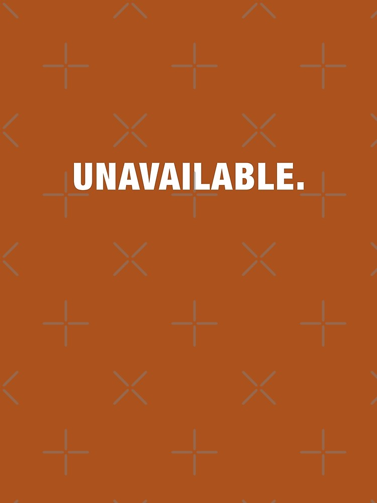 Unavailable White Letters Design by L3mon
