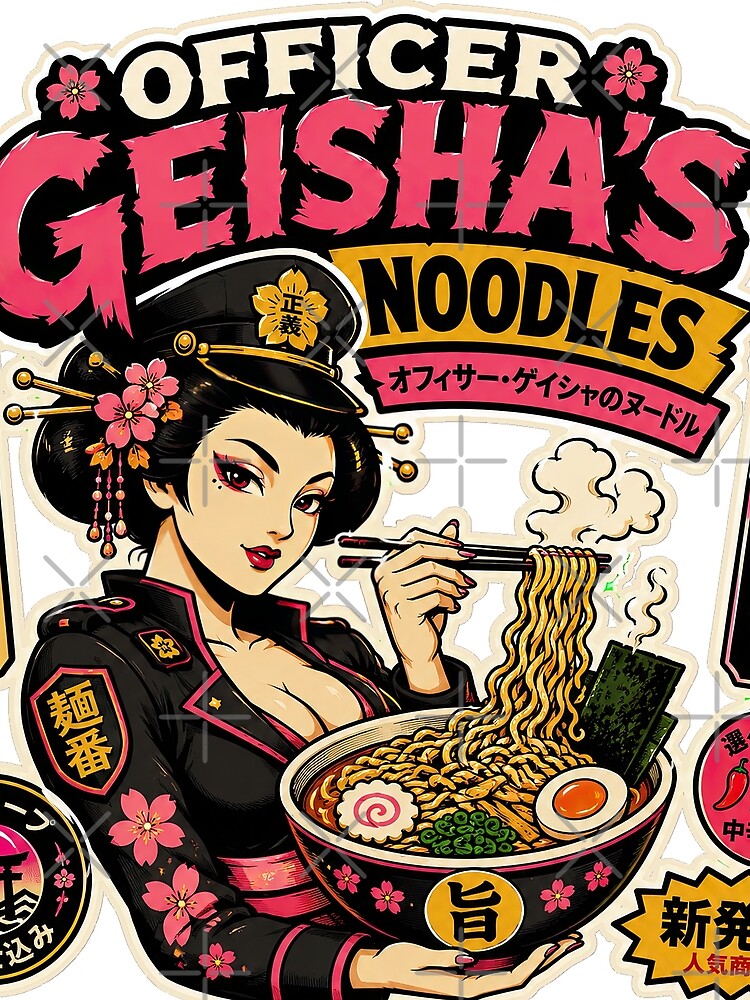 Officer Geisha’s Noodles – Retro Japanese Ramen Parody by obstinator