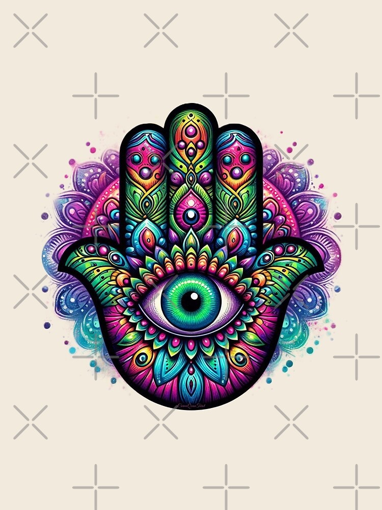 Mystic Hamsa – Eye of Protection & Power by CarmaQuanTarot