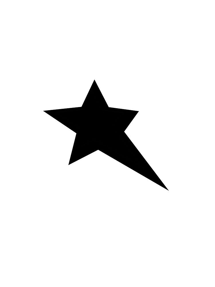 Black y2k graphic star by oxymorion