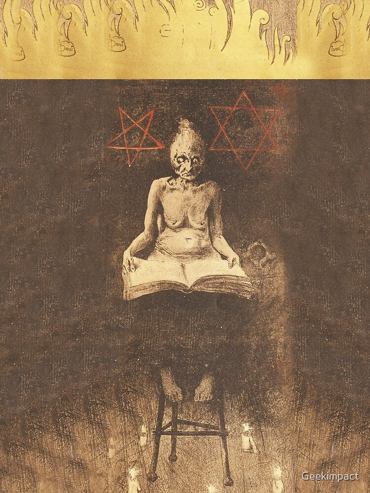 Illustration from a Vintage Occultist Calendar with Incredible Illustrations by Manuel Orazi by Vintage Designs +