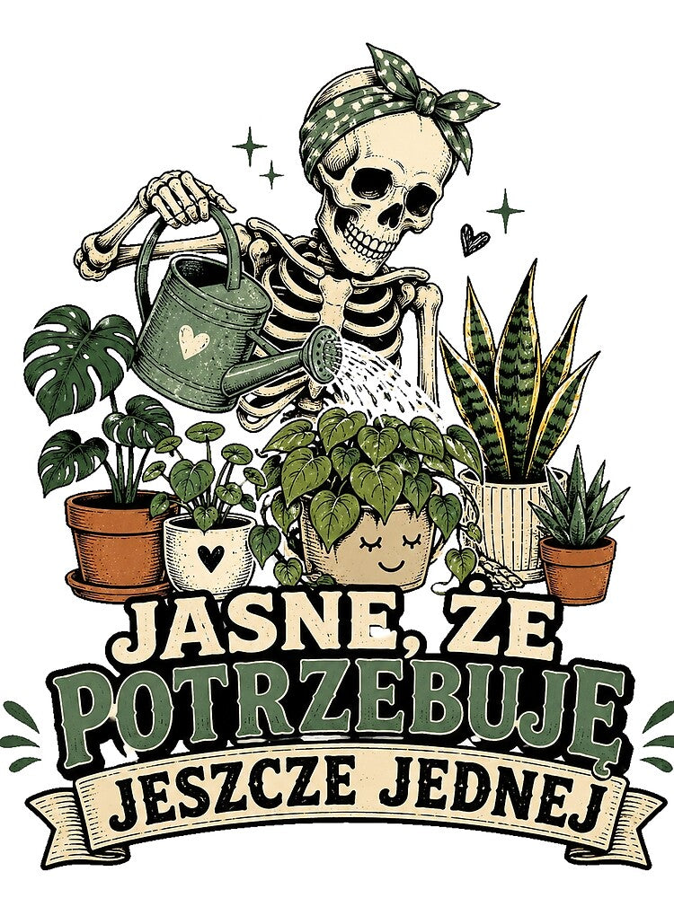 Funny Skeleton Gardening Plant Lover Vintage Aesthetic by BartArtPhoto