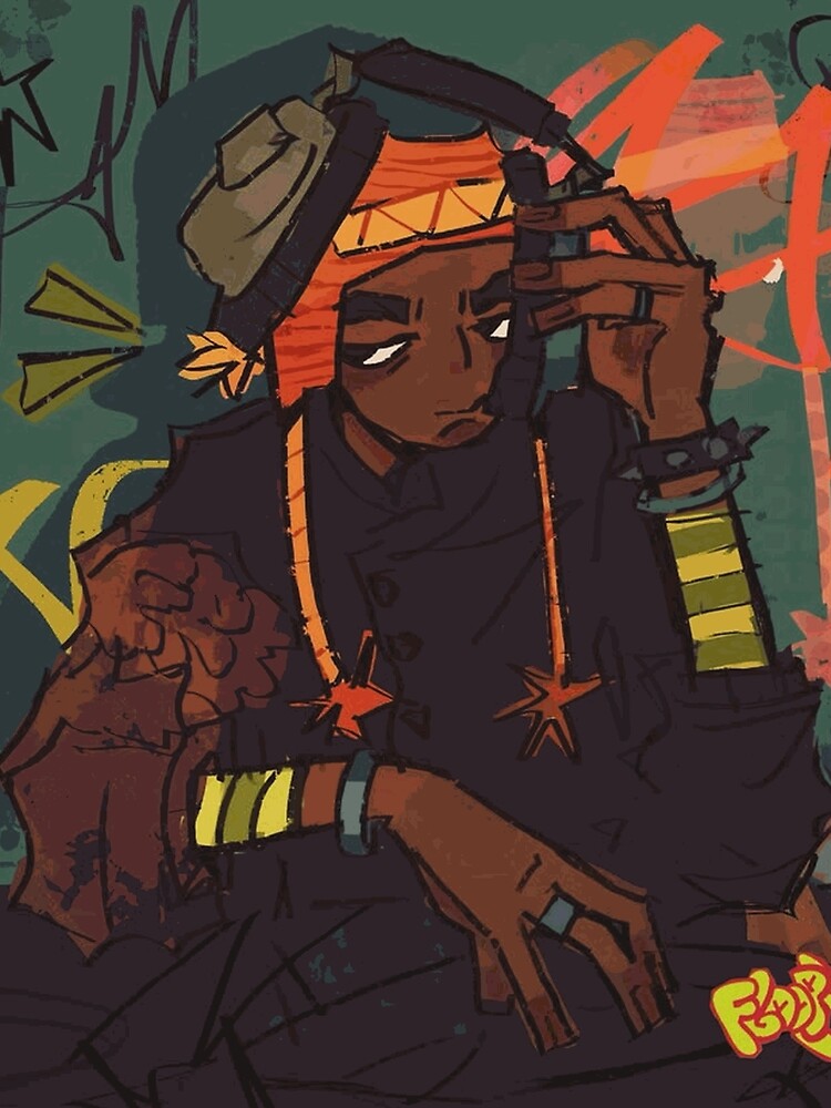 Urban Graffiti Character with Star Chains by MattenKranz