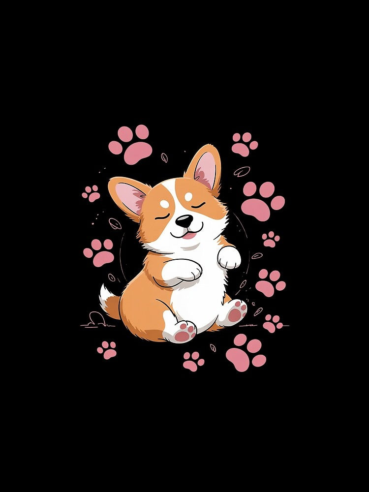 Cute Corgi Butt by MarkLeedsArt