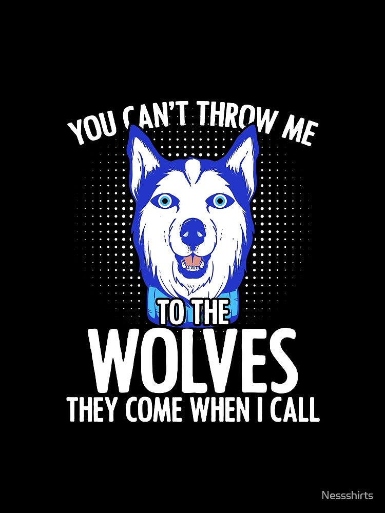 You Can't Throw Me Nazar Eye Wolf Dog For A Husky Pet Lover by Nessshirts
