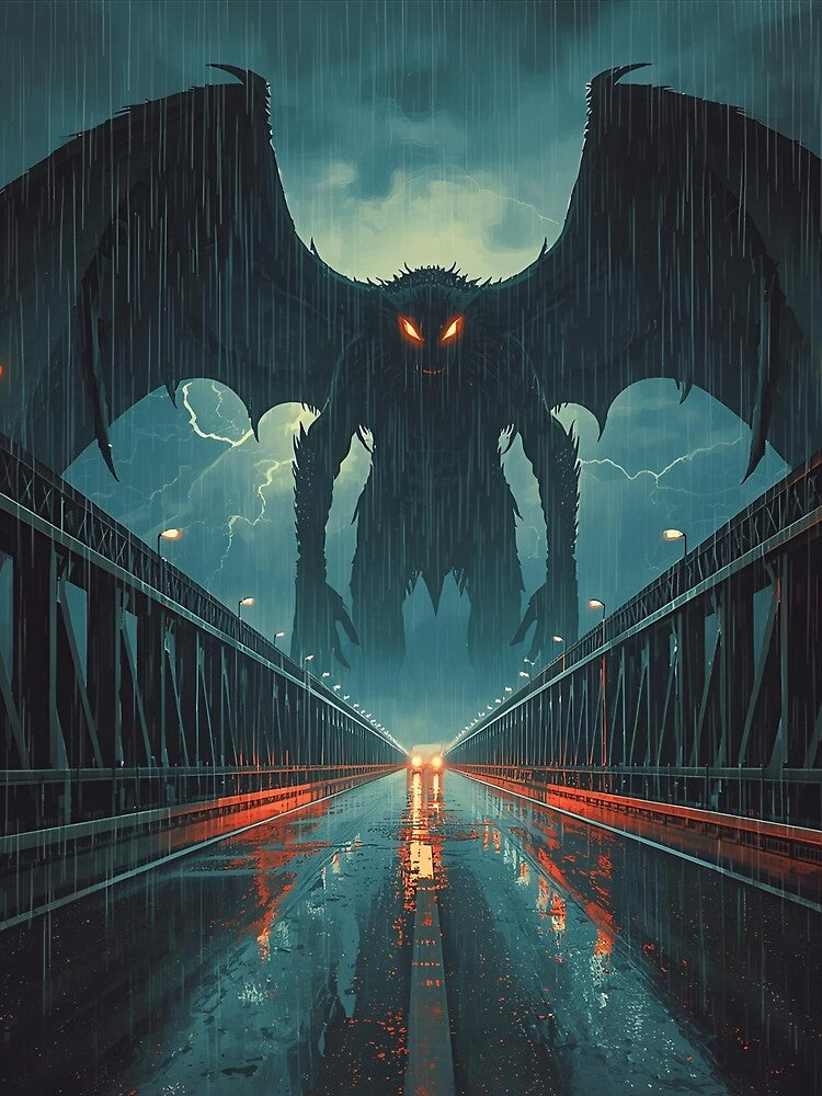 The Mothman Watches by kabucino