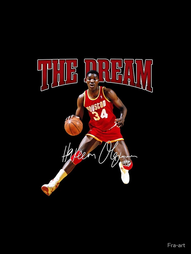 Hakeem Olajuwon The Dream Basketball Legend Signature Vintage Retro 80s 90s Bootleg Rap Style by Fra-art