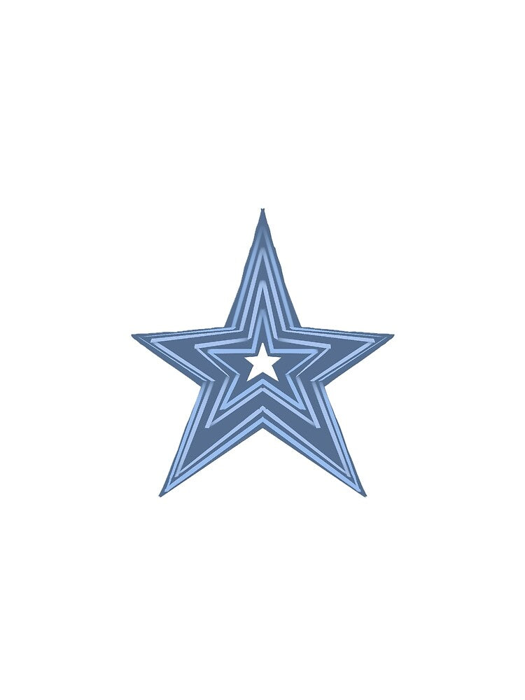 aesthetic y2k blue star design by cyb3r-4ng3l