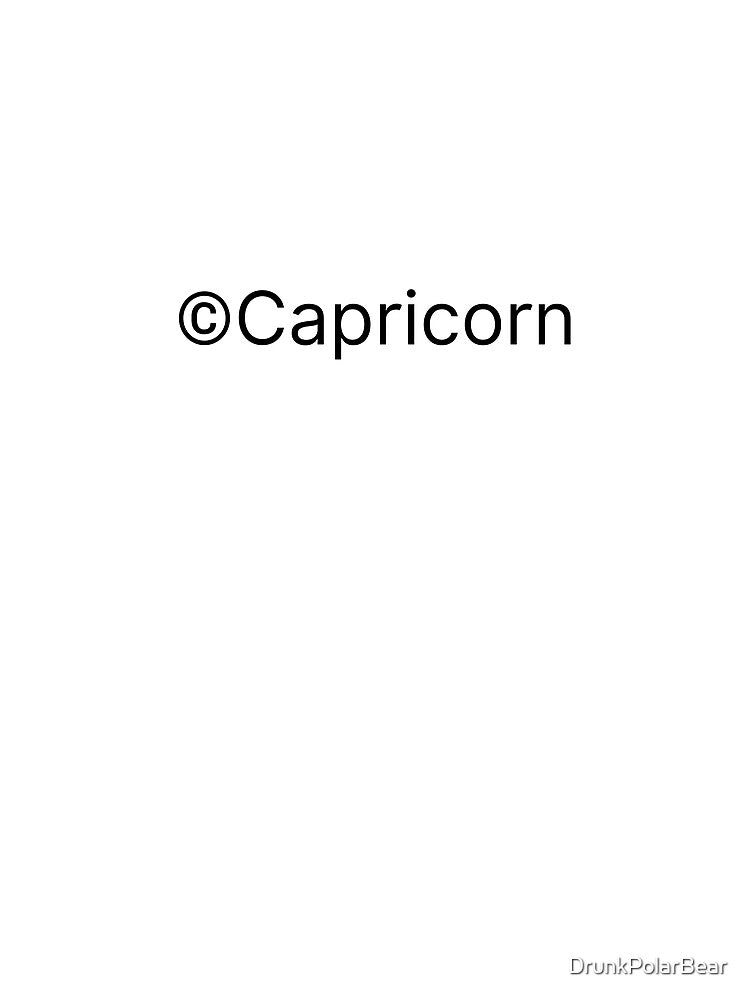 Capricorn Copyright by DrunkPolarBear