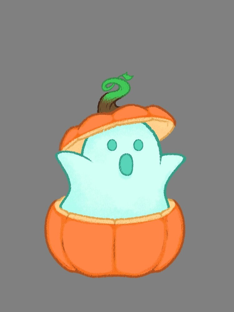 Ghost in Pumpkin by Vampirebunnystu