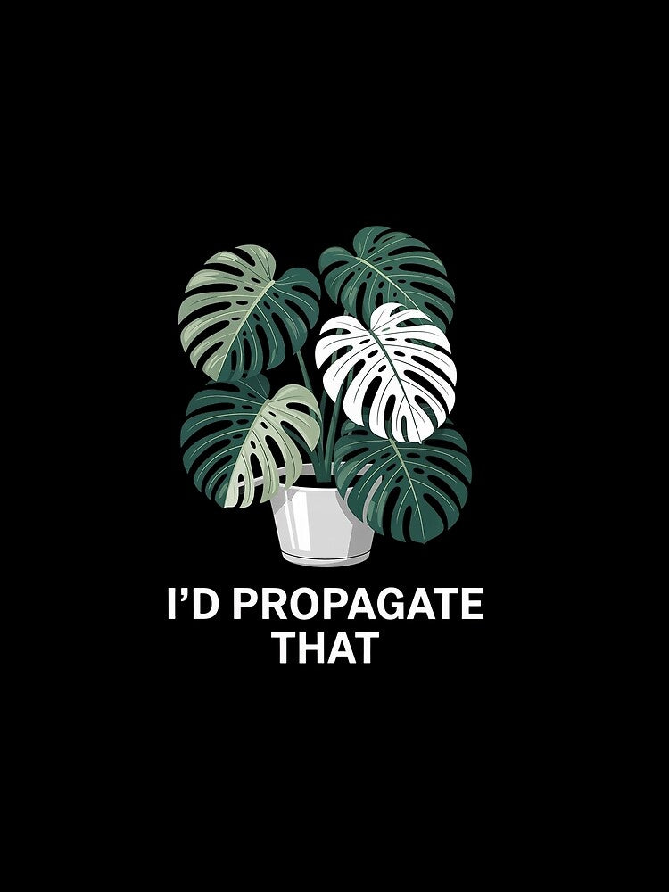 I'd Propagate That Funny Crazy Plant Lady Monstera by VasilisLamArt