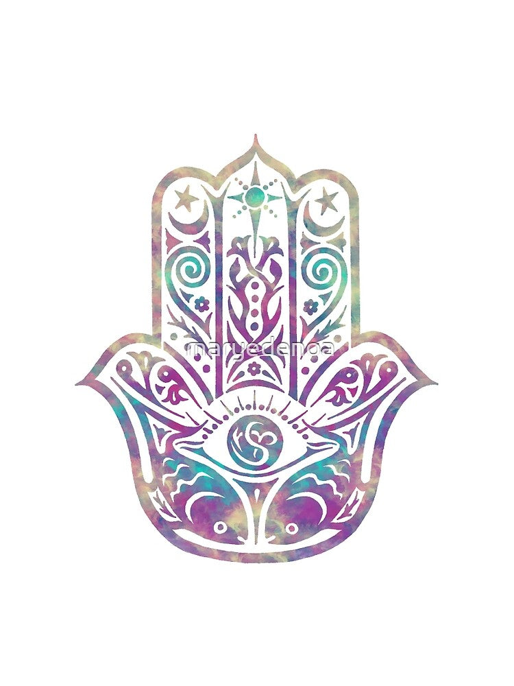 Colorful Hamsa Hand by maryedenoa