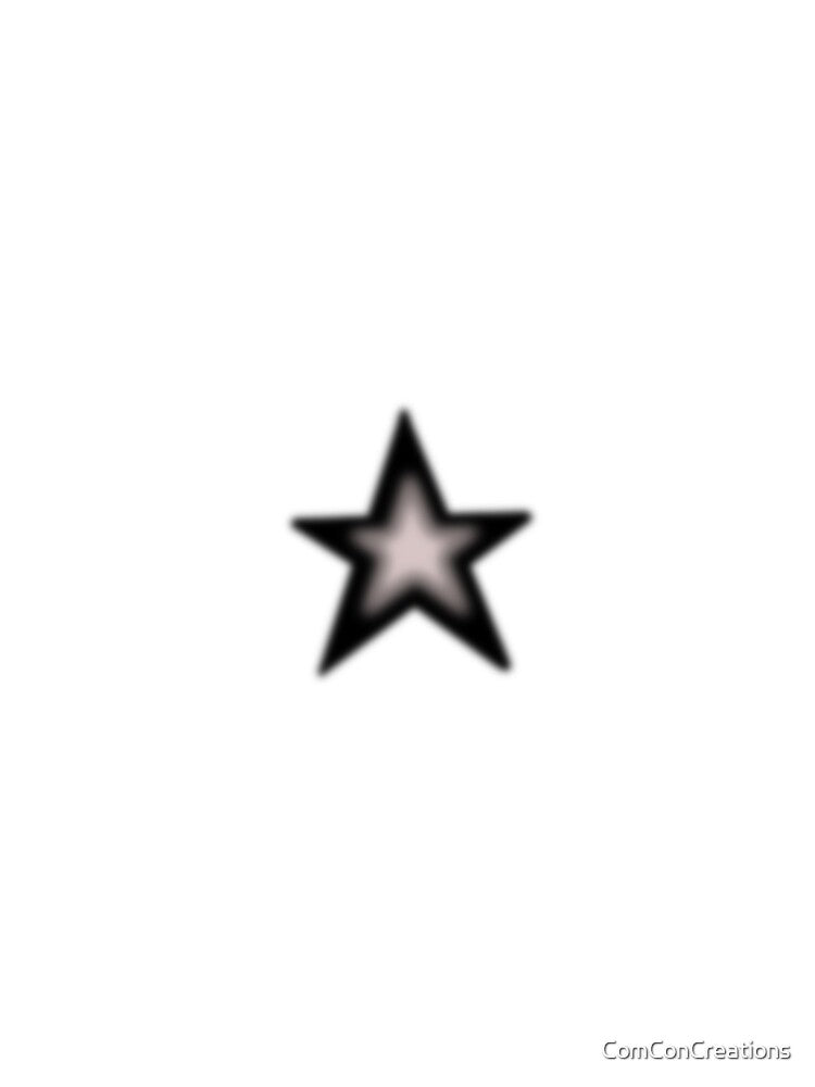 Retro Y2K Black / Pink Star Aesthetic 2000s Vibe by ComConCreations