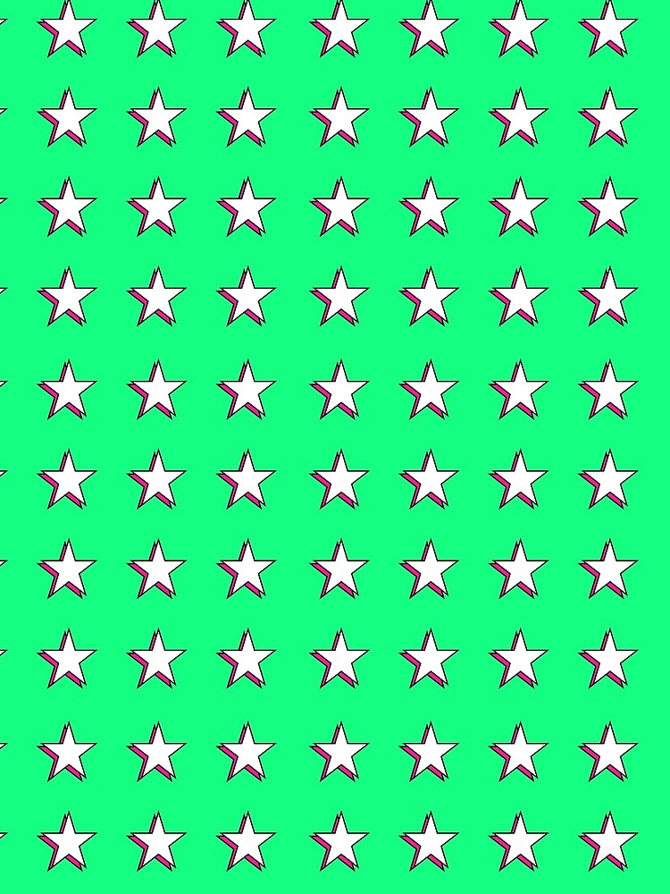Hot Pink & White Aesthetic Shadow Stars Y2K Retro Star Pack by Aesthetic Crew