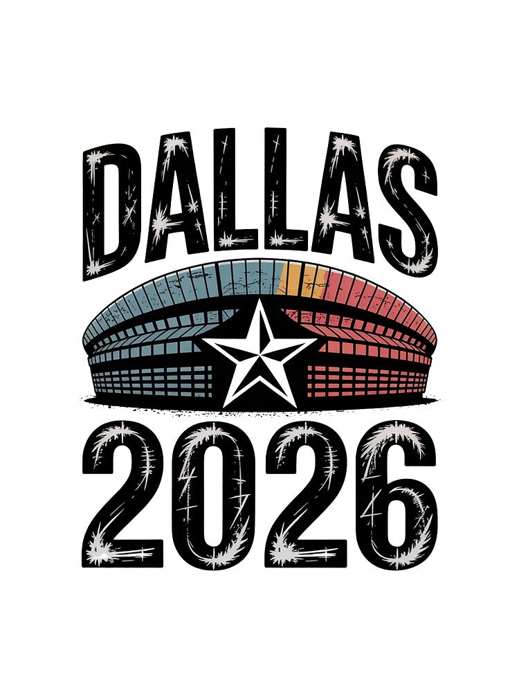 Dallas 2026 Texas Soccer Souvenir T-Shirt V10 by DarylWelsh2024