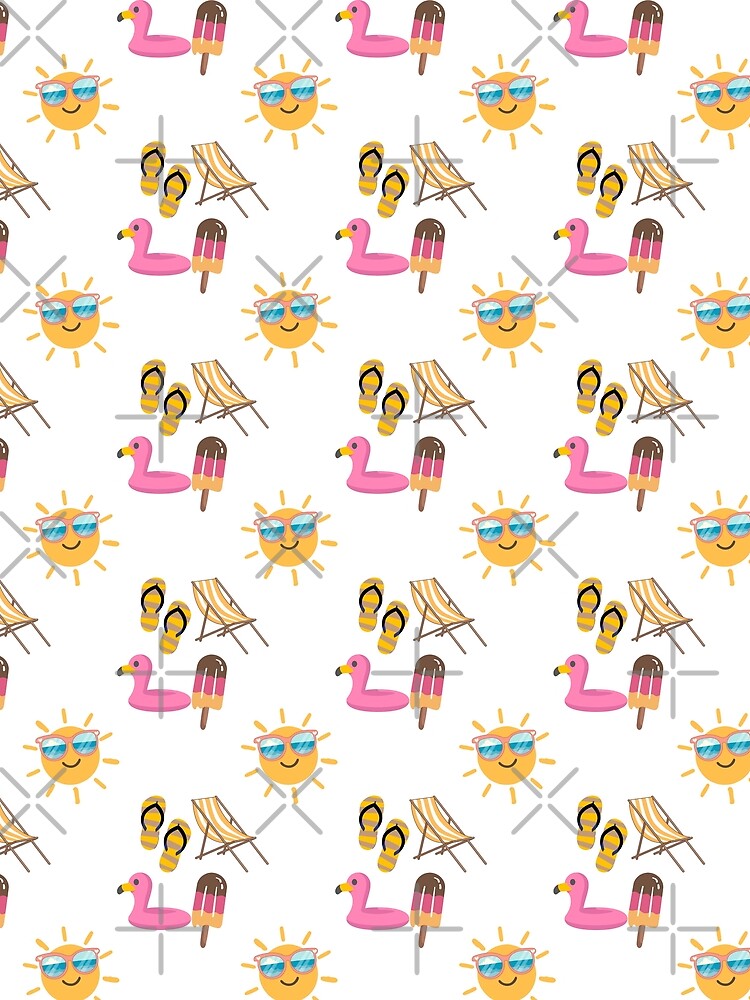 Minimalist Cute Kawaii Summer Sticker Pack Beach Vacation Sticker by Art IN Pack