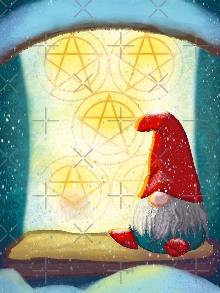 Five of Pentacles (Tarot Collection) by Anna Shvets (aevedd_art)
