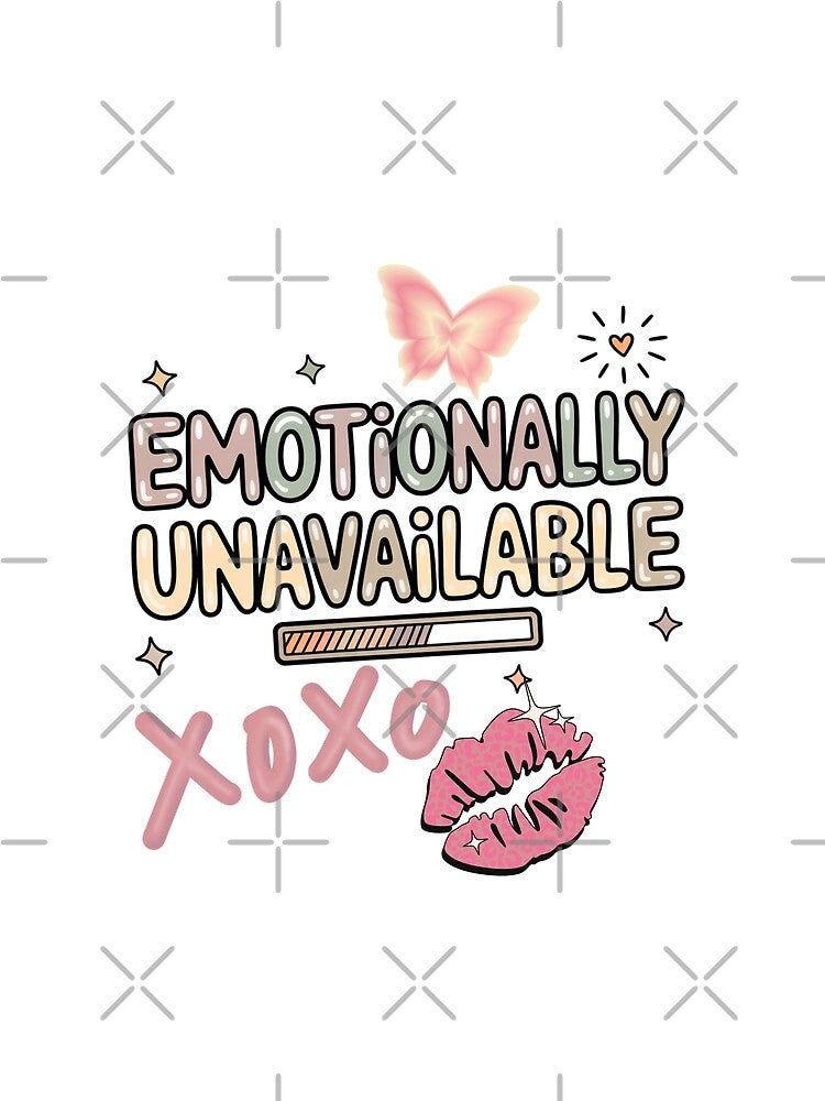 Emotionally Unavailable | Pastel Y2K Aesthetic by CroakHaus