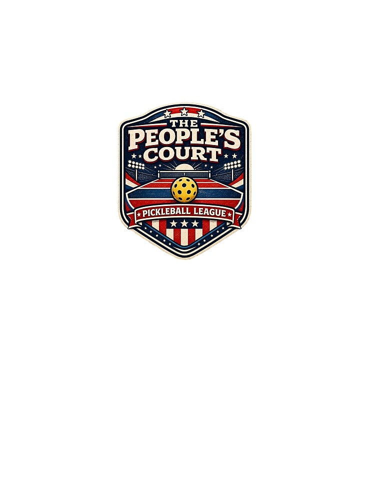 The People’s Court Vintage Americana Pickleball League Design by Soft Panic Studio