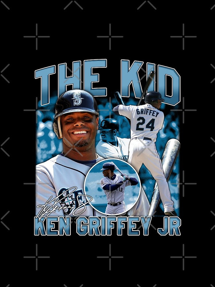 Ken Griffey Jr Seattle The Kid Baseball Legend Signature Vintage Retro 80s 90s Bootleg Rap Style by EllenMitchell
