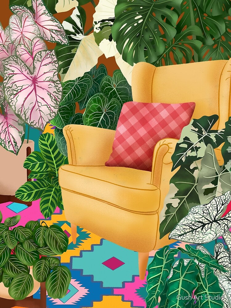 Colourful Boho Room With Plants by Ana Moguš