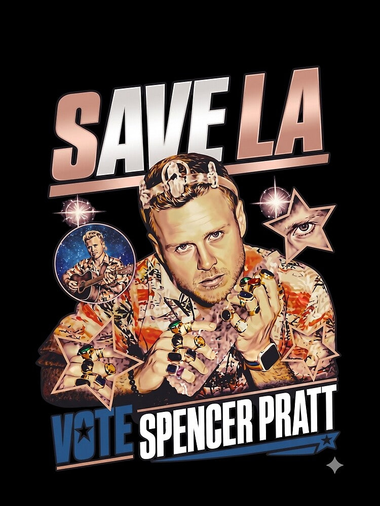 Save LA Vote Spencer Pratt Retro Pop Collage by Artify Works