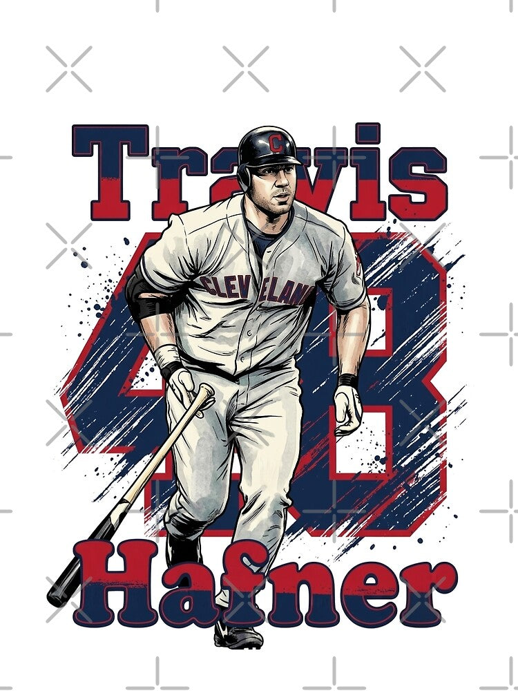 Travis Hafner Pronk Retro 90s Vintage Bootleg Style Baseball by Thogan0416