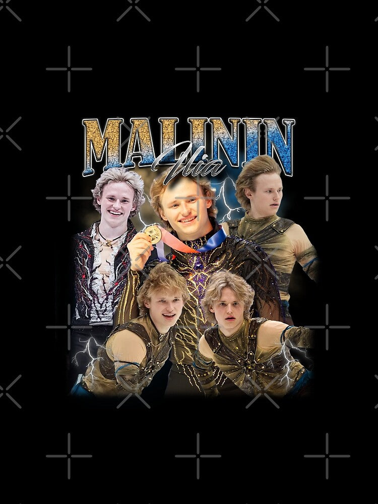 Vintage Ilia Malinin, American Ice Skater, Retro 90s Graphic Bootleg Style by sugarghoulz