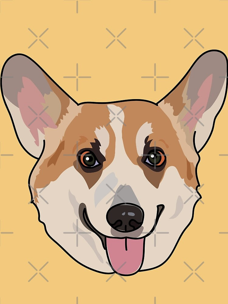 Hand drawn cute corgi dog by yompang