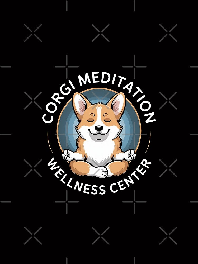 Corgi Meditation and Wellness Center Black Design by Peter Stawicki