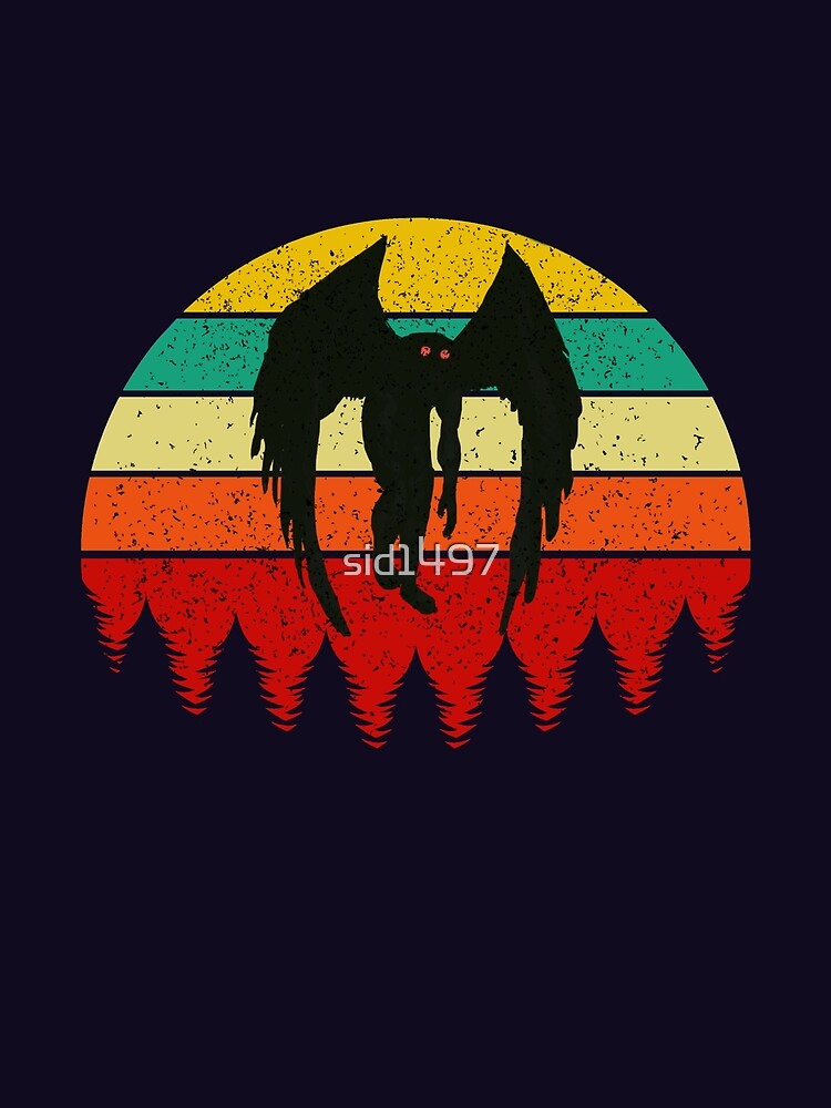 Mothman - the retro cryptid by SidTastic