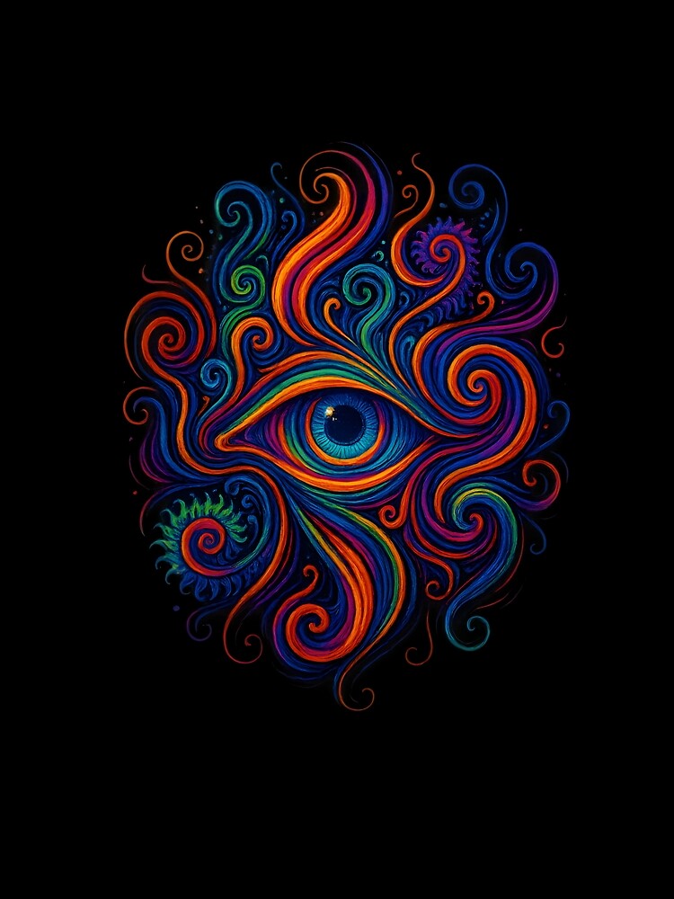 Psychedelic Eye Trippy Vibes by Uglyandcute