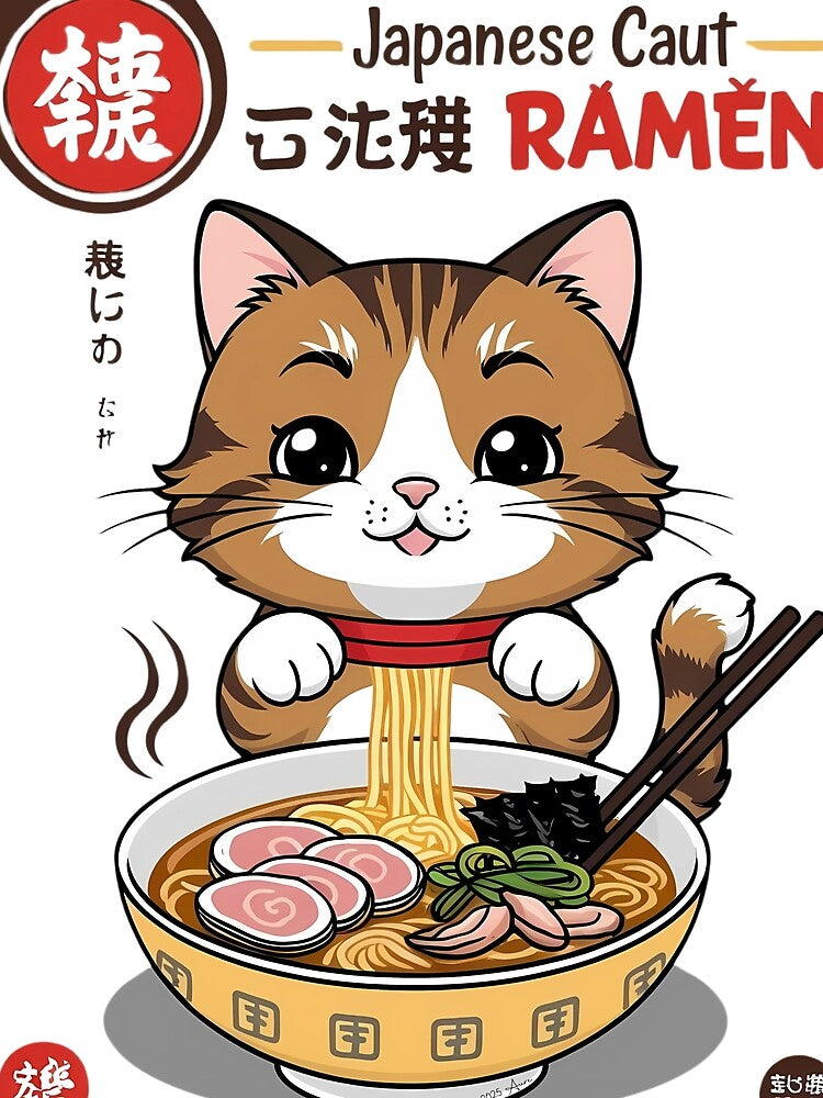 The Ramen Cat 02 by Lazyfoxink