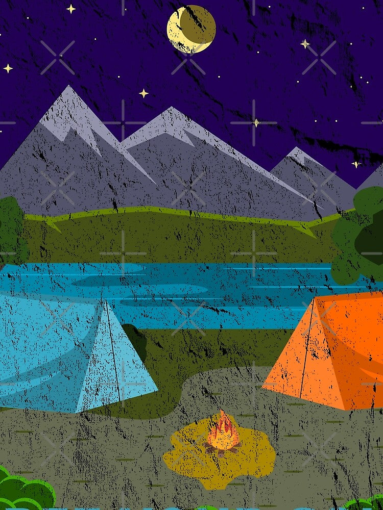 Camping Under the Stars - Vintage Edition by TKsTees