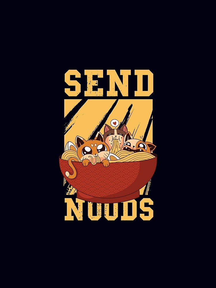 Anime Send Noods Retro Vintage Japanese Ramen Noodles Bowl by JacinLeffler