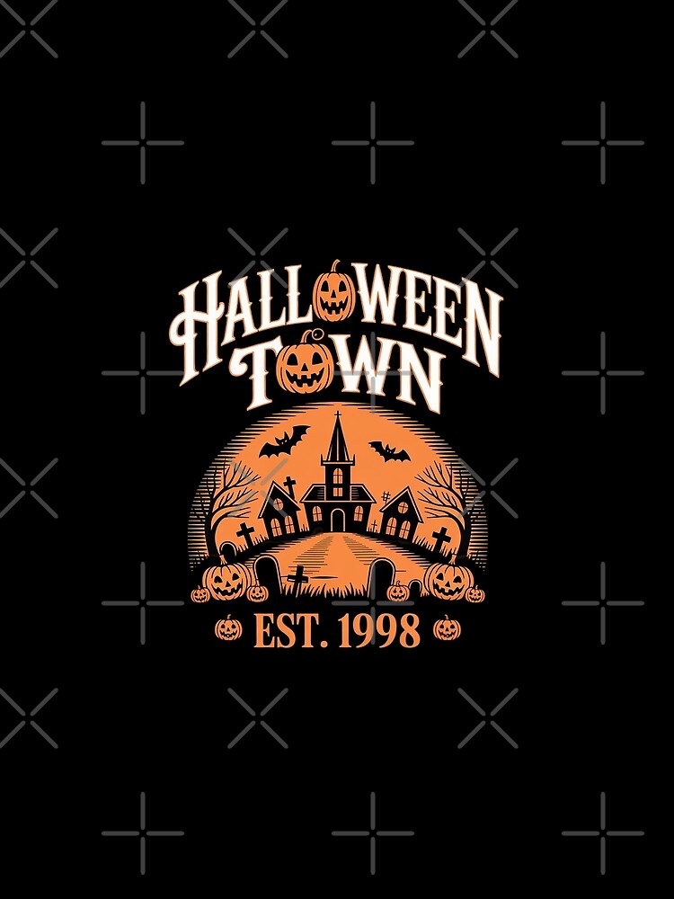 Halloween Town Est 1998 Spooky Pumpkin Ghost Gifts by velltoons