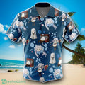 Frieren Beyond Journey’s End Pattern Men’s Short Sleeve Button Up Hawaiian Shirt Impressive Gift