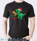 Funny Christmas Dinosaur Oh Snap Gingerbread Shirt
