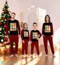 Funny Pop Art Poster Style Santa Christmas Family Matching Pajama Set