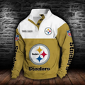 Pittsburgh Steeler Stand Collar Sweatshirts