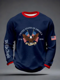 Men's America 1776-2026 Print Waffle Long-Sleeve Sweatshirt