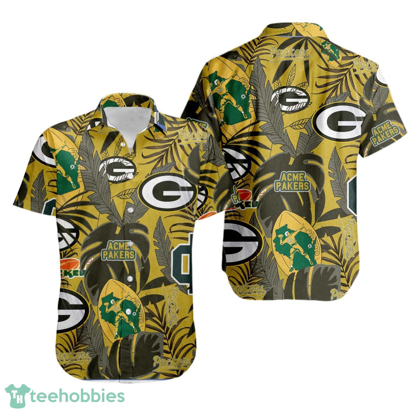 Green Bay Packers Hawaiian Shirt Retro Hawaiian Shirt