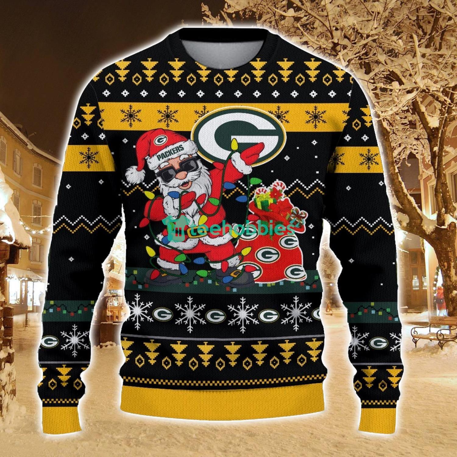 Green Bay Packers Santa Claus Ugly Christmas Sweater All Printed Sweater For Fans Gift Ideas