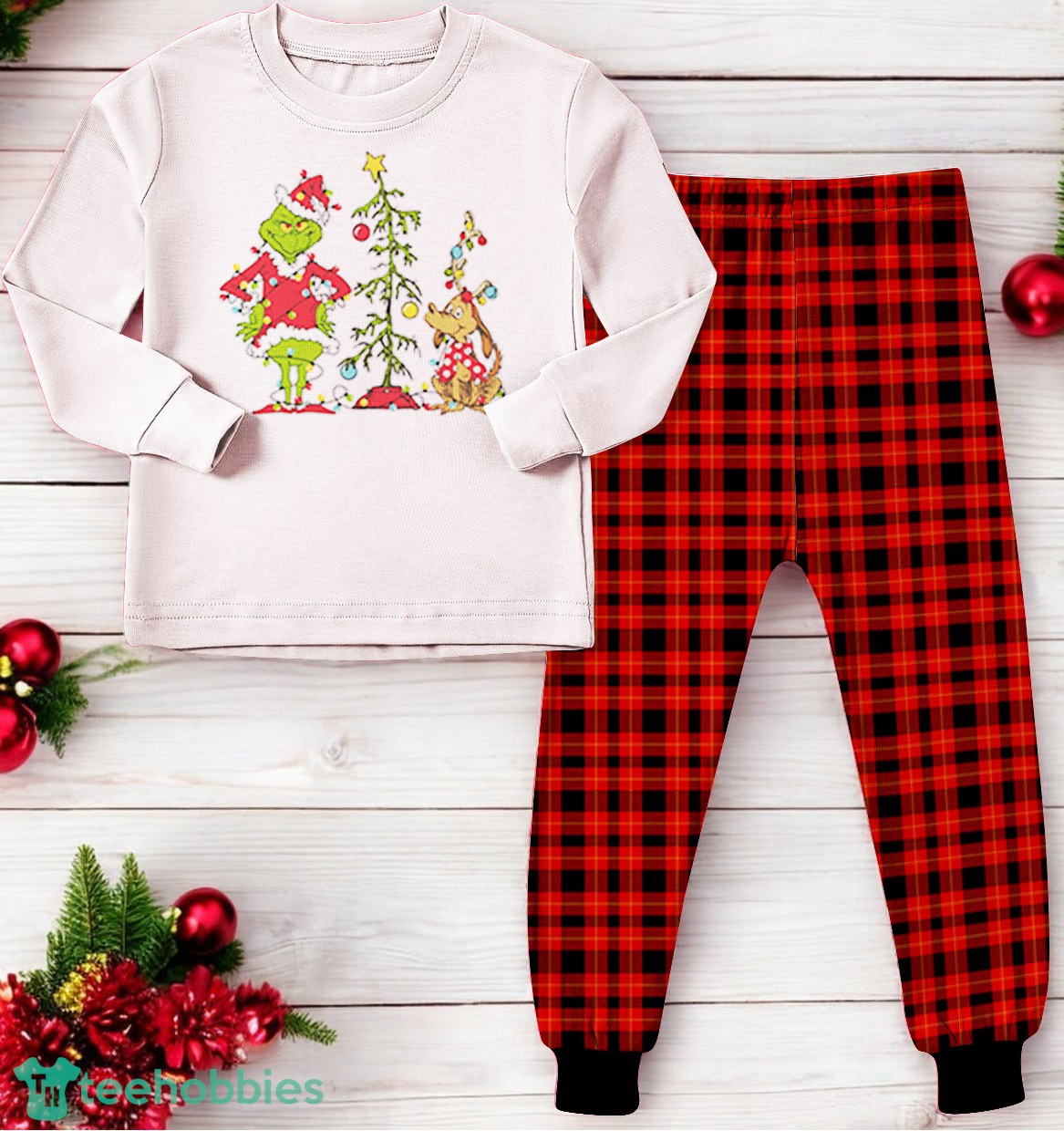 Green Character Grinch Christmas Family Matching Pajama Set
