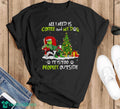 Grinch All I Need Is Coffee And My Dog It Is Too Peopley Outside Christmas Shirt