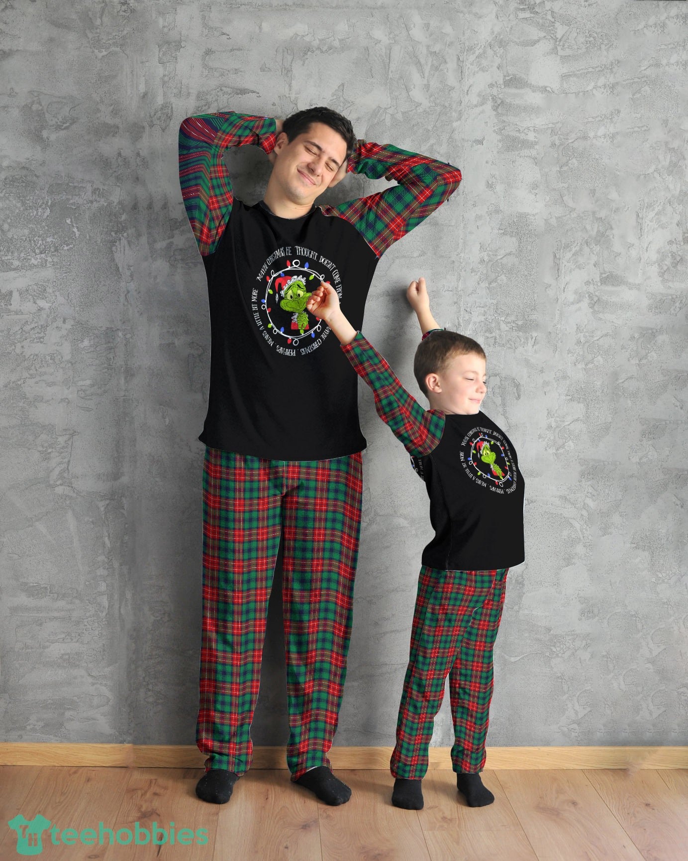 Grinch Christmas Maybe Christmas Doesn’t Come From a Store Grinch Family Pajamas Set