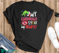Grinch hand my Arizona Cardinals stole my heart 2024 shirt